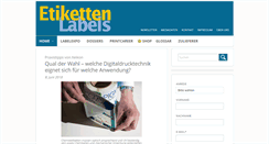 Desktop Screenshot of etiketten-labels.com