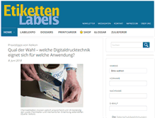 Tablet Screenshot of etiketten-labels.com